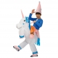 Halloween birthday hat children cartoon animal color unicorn inflatable clothing walking funny stage performance clothing