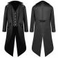 New European and American men's clothing Medieval retro clothing men's mid-length punk retro tuxedo