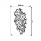 Waterproof eco-friendly flower arm tattoo stickers half arm big flower arm tattoo