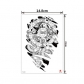 Waterproof eco-friendly flower arm tattoo stickers half arm big flower arm tattoo