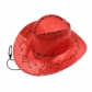 Stage sequined western cowboy hat outdoor travel leisure unisex sun hat summer cool rider hat