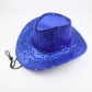 Stage sequined western cowboy hat outdoor travel leisure unisex sun hat summer cool rider hat