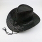 Stage sequined western cowboy hat outdoor travel leisure unisex sun hat summer cool rider hat