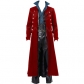 Medieval Steampunk Retro Gothic Coat Windbreaker Jacket Victorian Uniform Long Section