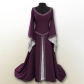 European and American retro Halloween party long-sleeved embroidery round neck slim ladies dress