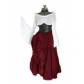 New party European and American long-sleeved dress women's Renaissance medieval dress