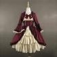 European and American medieval vintage gothic palace dress with square neck waist stitching bowknot dress skirt