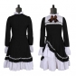 High Neck Flare Sleeve Colorblock Bow Lolita Dress