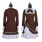 High Neck Flare Sleeve Colorblock Bow Lolita Dress