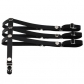 Rock anime hip-hop show Harajuku Punk Gothic stretch leather three-row thigh loop garter belt