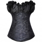 European and American erotic lingerie court corset cashew flower plastic top