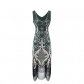 European and American women's 1920s retro sequin dress autumn and winter retro banquet dress