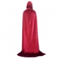 Halloween cloak Halloween black red cloak witch wizard child adult gold velvet cloak