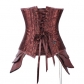 Retro big buckle punk steam type corset court corset