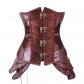 Retro big buckle punk steam type corset court corset