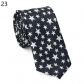 Fashion and leisure 5CM tide male and female students thin necktie, lattice polka dot stripe printing