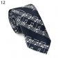 Fashion and leisure 5CM tide male and female students thin necktie, lattice polka dot stripe printing