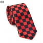 Fashion and leisure 5CM tide male and female students thin necktie, lattice polka dot stripe printing