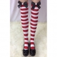 Thick sexy Christmas items, bow-knot striped Christmas stockings, stockings