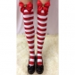 Thick sexy Christmas items, bow-knot striped Christmas stockings, stockings