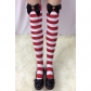 Thick sexy Christmas items, bow-knot striped Christmas stockings, stockings