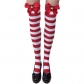 Thick sexy Christmas items, bow-knot striped Christmas stockings, stockings