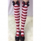 Thick sexy Christmas items, bow-knot striped Christmas stockings, stockings