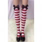 Thick sexy Christmas items, bow-knot striped Christmas stockings, stockings