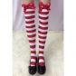 Thick sexy Christmas items, bow-knot striped Christmas stockings, stockings