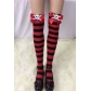 Sexy long tube with bowknot red socks Christmas doll socks thigh socks over the knee cute socks