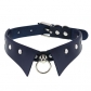 European and American new personality punk Gothic leather collar collar necklace simple fashion ring clavicle necklace