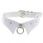 European and American new personality punk Gothic leather collar collar necklace simple fashion ring clavicle necklace