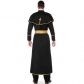 Adult men's Halloween costume professional role-playing cosplay priest Roman priest black robe party clothes