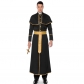 Adult men's Halloween costume professional role-playing cosplay priest Roman priest black robe party clothes