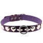 European and American hot style punk personality cool rivet love nail PU collar neck ring circle neckband necklace