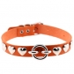 European and American hot style punk personality cool rivet love nail PU collar neck ring circle neckband necklace