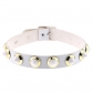 Personalized fashion sexy PU leather collar bar street shoot soft girl candy color rivet necklace neck strap lock