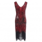 1920 retro sequins fringed dress skirt beaded fringed dress explosion style high-end party dress