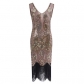 1920 retro sequins fringed dress skirt beaded fringed dress explosion style high-end party dress
