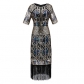 Hot sale European and American high-end sequin dress costume 1920 retro sequin dress