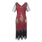 Hot sale European and American high-end sequin dress costume 1920 retro sequin dress