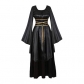 European and American plus size medieval Renaissance holiday dress witch costume stage show COSPLAY long skirt
