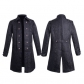 Retro Jacket Coat Coat Medieval Gothic Men's Coat Halloween Cosplay Stage Suit