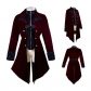 New steampunk tuxedo gothic plus size ladies jacket medieval cosplay costume