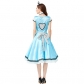 Halloween costumes new cosplay fairy tales in wonderland black and white dot cartoon costume adult costume