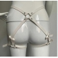 Bowknot leather belt panties matching nightclub temptation leather