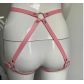 Bowknot leather belt panties matching nightclub temptation leather