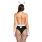 Black bunny girl stage costume sexy tight-fitting one-piece rabbit cosplay costume nightclub DS costume cospaly