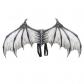 Halloween carnival party props creative foldable black and white non-woven fabric devil bone wings