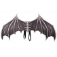 Halloween carnival party props creative foldable black and white non-woven fabric devil bone wings